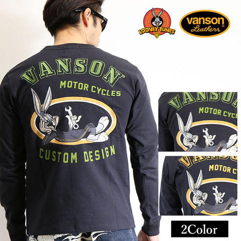 VANSON×LOONEY TUNES（バンソン×ルーニー・テューンズ） 天竺長袖Tシャツ ltv-2202