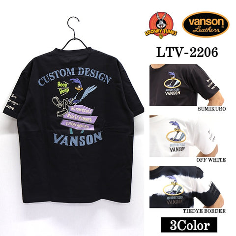 天竺半袖Tシャツ VANSON×LOONEY TUNES バンソン ltv-2206