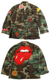 MADE WORN ROLLING STONES CUSTOM CAMOUFLAGE MILITARY JACKET ミリタリージャケット シャツ mwrs1215j