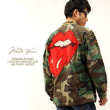 MADE WORN ROLLING STONES CUSTOM CAMOUFLAGE MILITARY JACKET ミリタリージャケット シャツ mwrs1215j