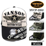 ツイルメッシュキャップ VANSON バンソン 帽子 nvcp-2202