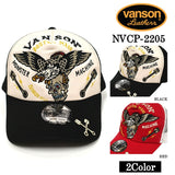 VANSON バンソン ツイルメッシュキャップ 帽子 nvcp-2205