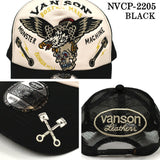 VANSON バンソン ツイルメッシュキャップ 帽子 nvcp-2205