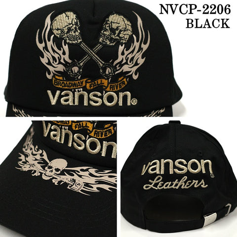 VANSON バンソン ツイル6パネルBBキャップ 帽子 nvcp-2206