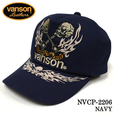 VANSON バンソン ツイル6パネルBBキャップ 帽子 nvcp-2206