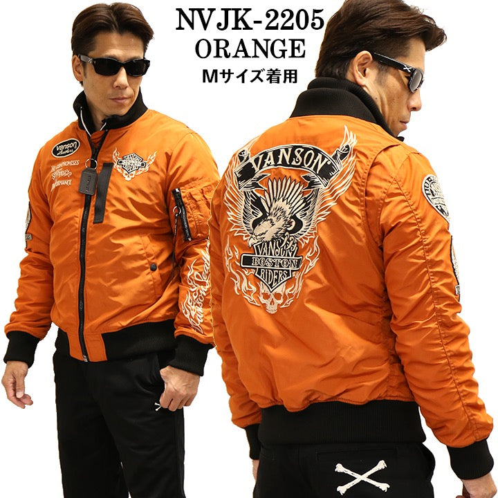MA-1 VANSON バンソン フライトジャケット nvjk-2205 MA-1 VANSON バンソン フライトジャケット nvjk-2205