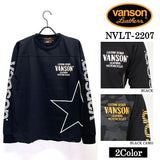 ドライ天竺 長袖Tシャツ VANSON バンソン メンズ ロンTee nvlt-2207