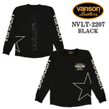 ドライ天竺 長袖Tシャツ VANSON バンソン メンズ ロンTee nvlt-2207