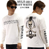 天竺 フェイク袖 長袖Tシャツ VANSON バンソン メンズ フェイクロンTee nvlt-2211