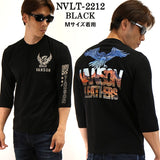 ベア天竺 6分袖Tシャツ VANSON バンソン メンズ nvlt-2212