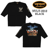 ベア天竺 6分袖Tシャツ VANSON バンソン メンズ nvlt-2212