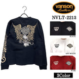 天竺 長袖Tシャツ VANSON バンソン メンズ ロンTee nvlt-2213