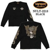 天竺 長袖Tシャツ VANSON バンソン メンズ ロンTee nvlt-2213