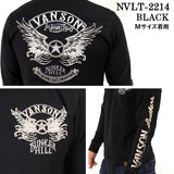 天竺 長袖Tシャツ VANSON バンソン メンズ ロンTee nvlt-2214