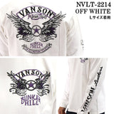 天竺 長袖Tシャツ VANSON バンソン メンズ ロンTee nvlt-2214