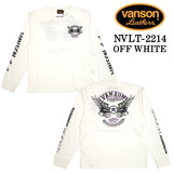 天竺 長袖Tシャツ VANSON バンソン メンズ ロンTee nvlt-2214