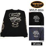 天竺 長袖Tシャツ VANSON バンソン メンズ ロンTee nvlt-2215