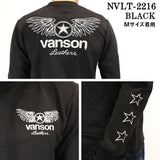 起毛プレーティング プルオーバー 長袖トレーナー VANSON バンソン メンズ ロンTee nvlt-2216