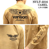 起毛プレーティング プルオーバー 長袖トレーナー VANSON バンソン メンズ ロンTee nvlt-2216