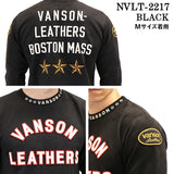 起毛プレーティング プルオーバー 長袖トレーナー VANSON バンソン メンズ ロンTee nvlt-2217