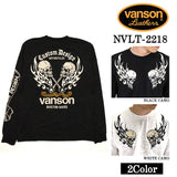 ふくれ天竺ジャカード 長袖Tシャツ VANSON バンソン メンズ ロンTee nvlt-2218