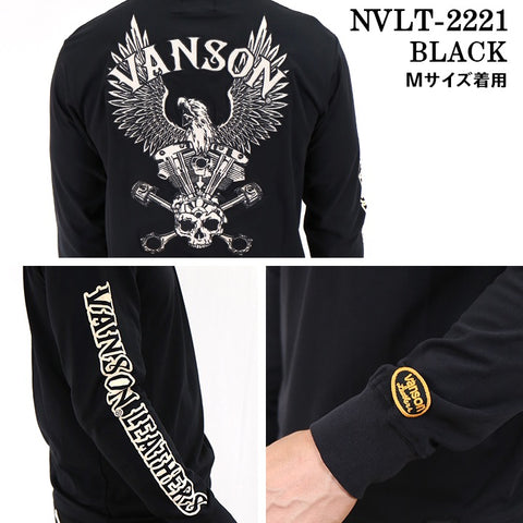 新品 L バンソン ロンT 長袖Tシャツ イーグル NVLT-2221 黒