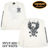 ベア天竺 長袖Tシャツ VANSON バンソン メンズ ロンTee nvlt-2221