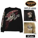 天竺 長袖Tシャツ VANSON バンソン メンズ ロンTee nvlt-2222