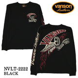 天竺 長袖Tシャツ VANSON バンソン メンズ ロンTee nvlt-2222