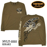 天竺 長袖Tシャツ VANSON バンソン メンズ ロンTee nvlt-2222