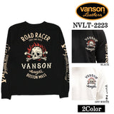 天竺 長袖Tシャツ VANSON バンソン メンズ ロンTee nvlt-2223