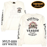 天竺 長袖Tシャツ VANSON バンソン メンズ ロンTee nvlt-2223