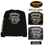 VANSON バンソン 天竺長袖Tシャツ メンズ ロンT nvlt-2305