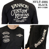 VANSON バンソン 天竺長袖Tシャツ メンズ ロンT nvlt-2305