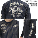 VANSON バンソン 天竺長袖Tシャツ メンズ ロンT nvlt-2305