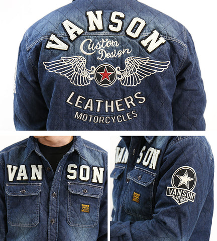 VANSON（バンソン）CPOシャツ シャツジャケット nvsl-2107