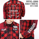 マルチカラーチェックシャツ VANSON バンソン 長袖シャツ メンズ nvsl-2203