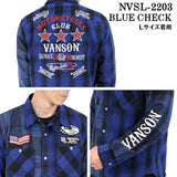 マルチカラーチェックシャツ VANSON バンソン 長袖シャツ メンズ nvsl-2203