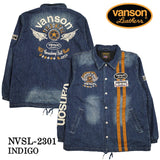 VANSON バンソン デニムコーチジャケット nvsl-2301