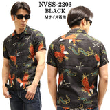 レーヨンJQD半袖開襟シャツ VANSON バンソン イーグル nvss-2203