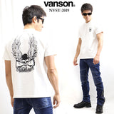 VANSON（バンソン）USA製半袖Tシャツ スカル 髑髏 nvst-2019