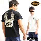 VANSON（バンソン）USA製半袖Tシャツ スカル 髑髏 nvst-2019