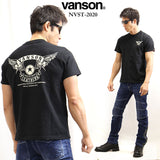 VANSON（バンソン）USA製半袖Tシャツ フライングスター nvst-2020