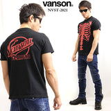 VANSON（バンソン）USA製半袖Tシャツ ボーン nvst-2021