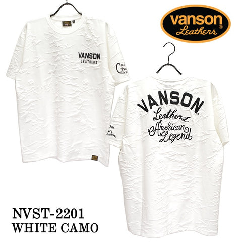 ふくれJQD 半袖Tシャツ VANSON バンソン nvst-2201