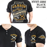 VANSON（バンソン）サーマルヘンリーネック半袖Tシャツ nvst-2202