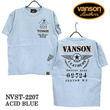 半袖Tシャツ VANSON バンソン nvst-2207