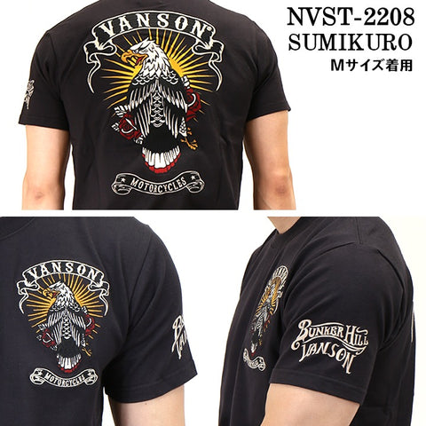 半袖Tシャツ VANSON バンソン nvst-2208