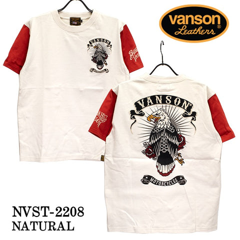 半袖Tシャツ VANSON バンソン nvst-2208