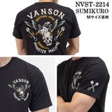 天竺 半袖Tシャツ VANSON バンソン nvst-2214